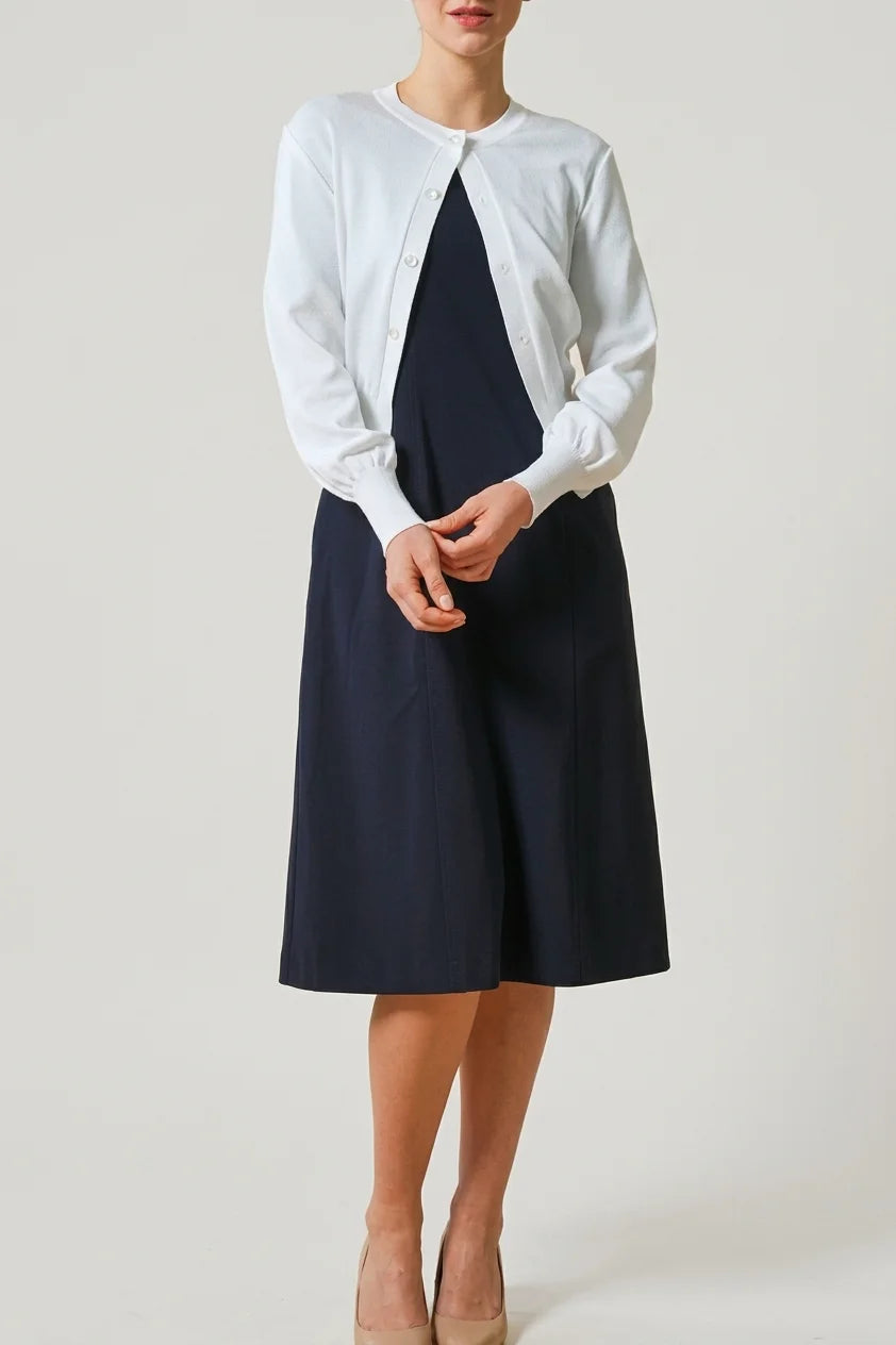 Smart Stretch: Smart Stretch Dark Navy A-Line Dress