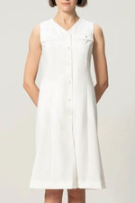 Tech Jersey: Front Button Dress