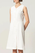 Tech Jersey: Front Button Dress