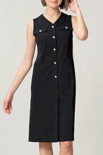 Tech Jersey: Front Button Dress