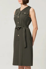 Tech Jersey: Front Button Dress