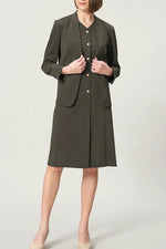 Tech Jersey: Front Button Dress