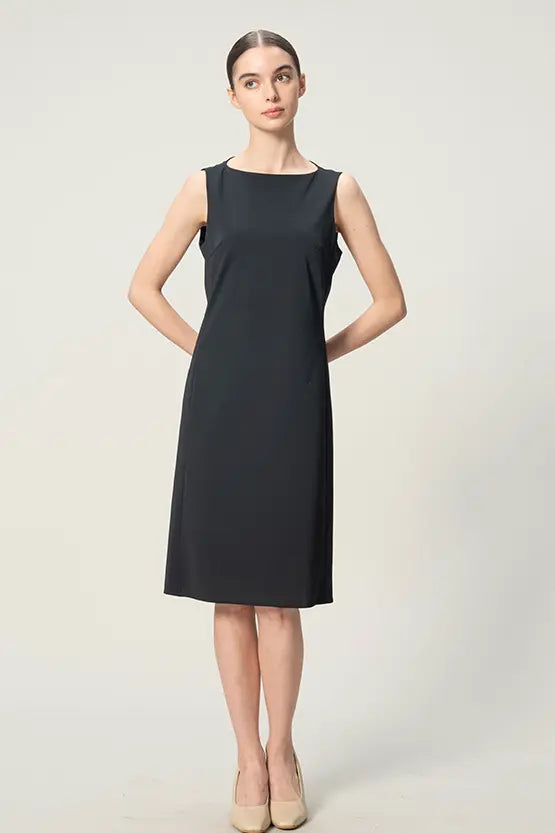 Tech Jersey: Minimalist Dress - Midi Length