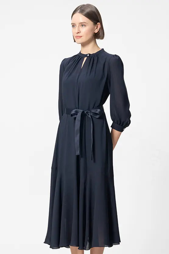 Stretch Chiffon: Long Mermaid Dress