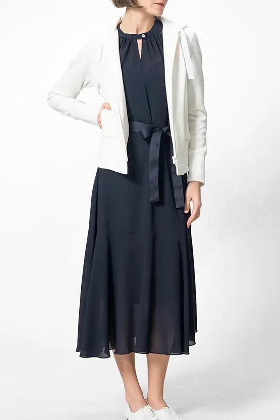 Stretch Chiffon: Long Mermaid Dress