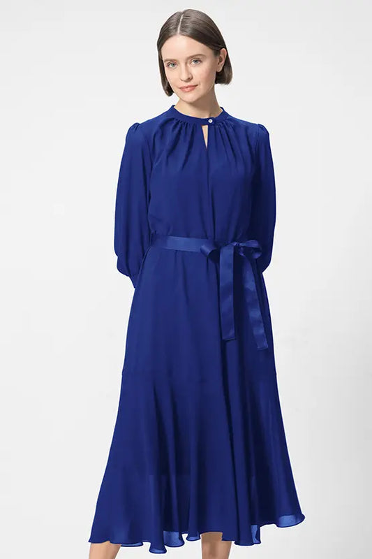 Stretch Chiffon: Long Mermaid Dress