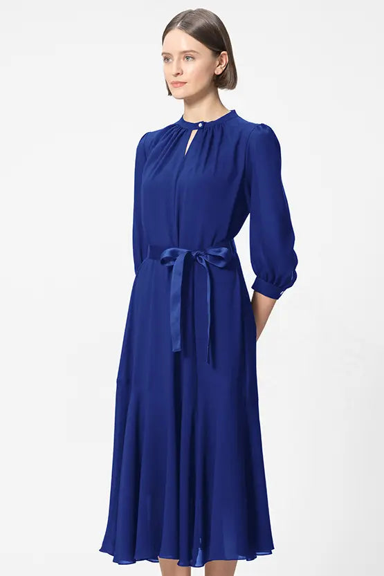 Stretch Chiffon: Long Mermaid Dress