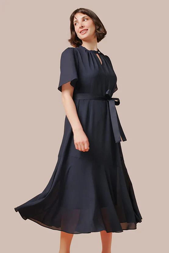 Stretch Chiffon: Long Mermaid Dress