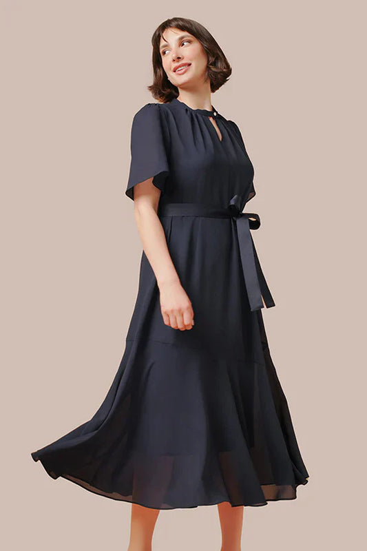 Stretch Chiffon: Long Mermaid Dress