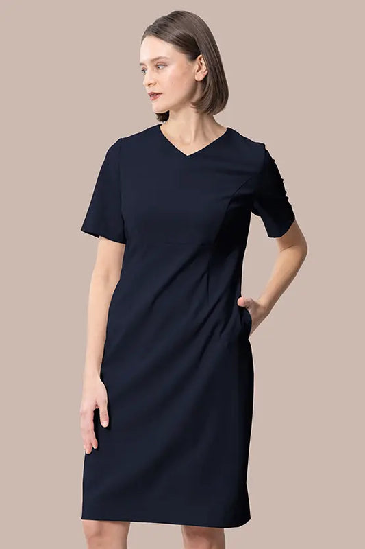 Smart Stretch: V-neck Essential Dress