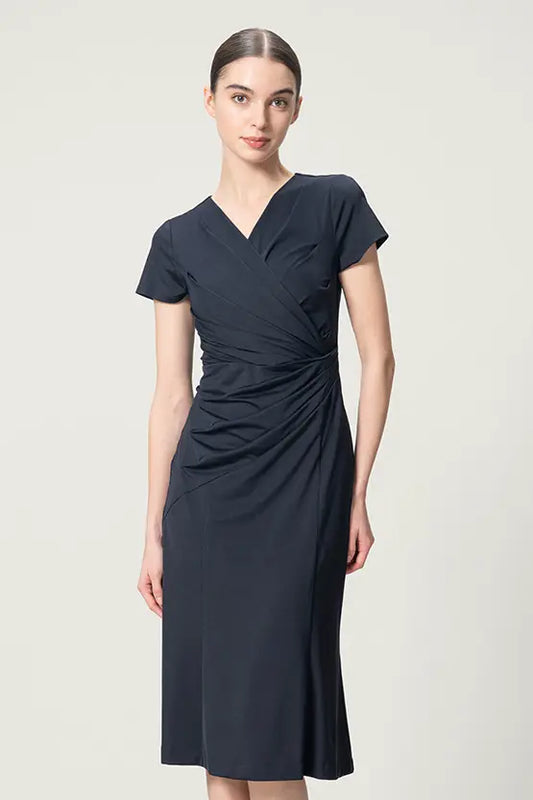 Stretch Jersey: Gathered Dress