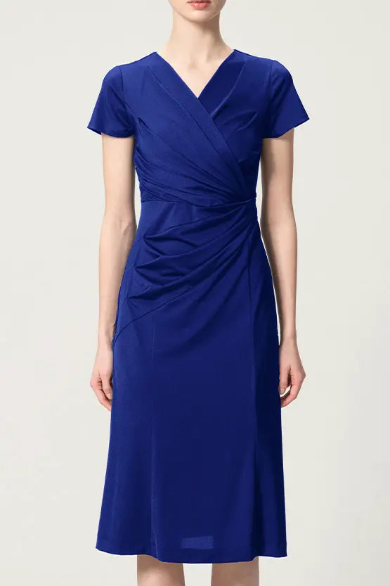 [Ice Jersey] Gathered Dress