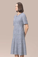 Boucle Tweed: Zip-up Dress