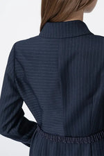 Active Warm Pinstripe: Shirt Dress