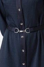 Active Warm Pinstripe: Shirt Dress