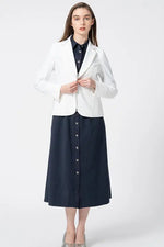 Active Warm Pinstripe: Shirt Dress