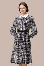 Pluella Georgette: kay me Glen Check Princess Dress