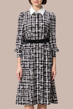 Pluella Georgette: kay me Glen Check Princess Dress