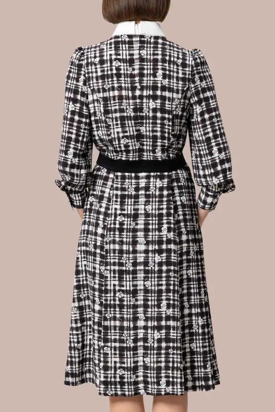 Pluella Georgette: kay me Glen Check Princess Dress