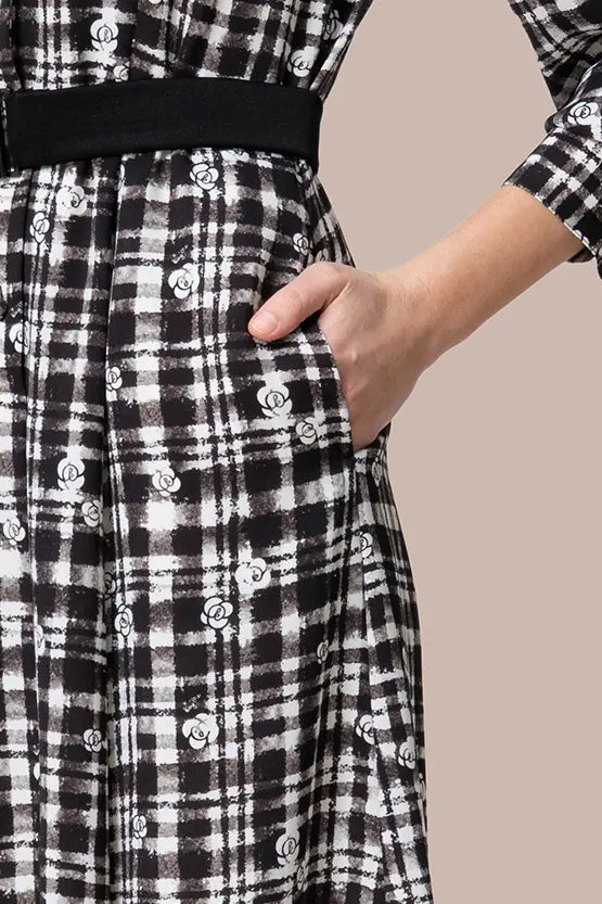 Pluella Georgette: kay me Glen Check Princess Dress