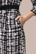 Pluella Georgette: kay me Glen Check Princess Dress