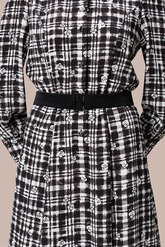 Pluella Georgette: kay me Glen Check Princess Dress
