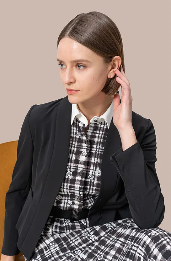 Pluella Georgette: kay me Glen Check Princess Dress