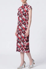 Stretch Chiffon: Mandarin Dress