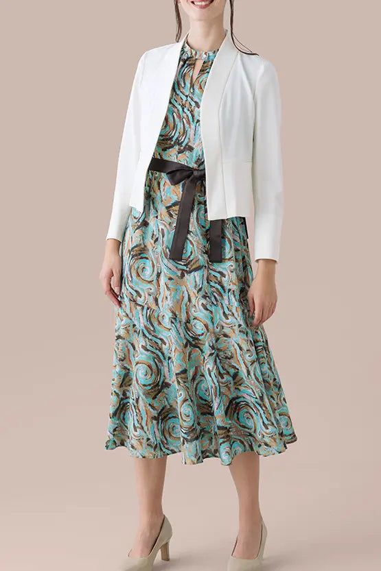 Stretch Chiffon: Long Mermaid Dress