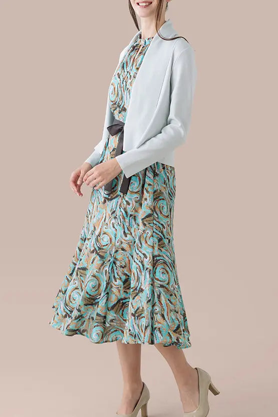 Stretch Chiffon: Long Mermaid Dress