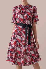 Stretch Chiffon: Passion Mandarin Mermaid Dress