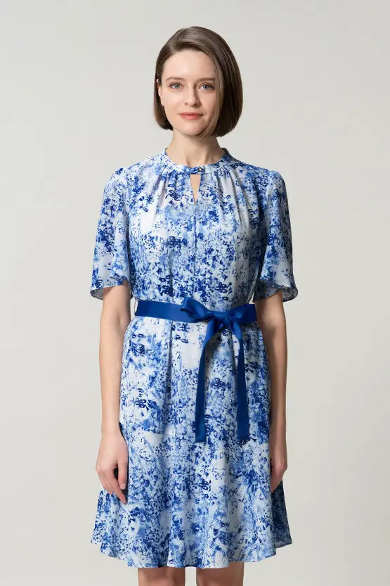 Stretch Chiffon: Knee-Length Mermaid Dress