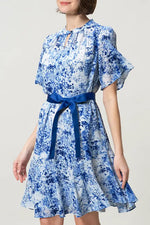 Stretch Chiffon: Knee-Length Mermaid Dress
