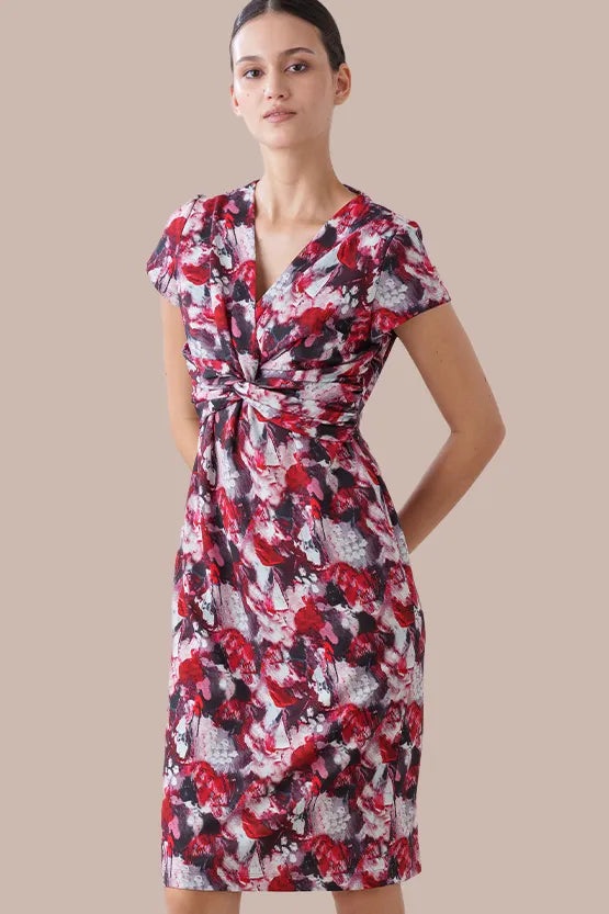 Stretch Jersey: Passion Twist Dress (Knee-Length)