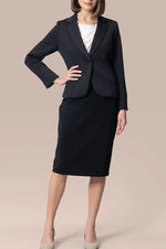 Cut Jacquard x Space Material: White X Black Decollete Tuck Dress