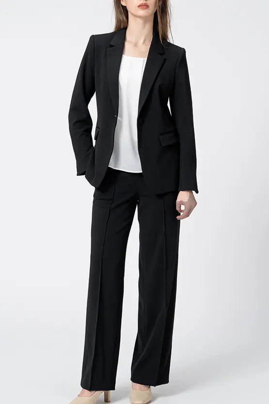 Comfort Georgette: Straight Pants