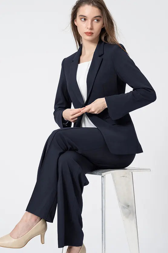Comfort Georgette: Straight Pants