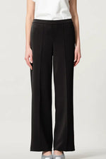 Space Material: Straight Wide Pants