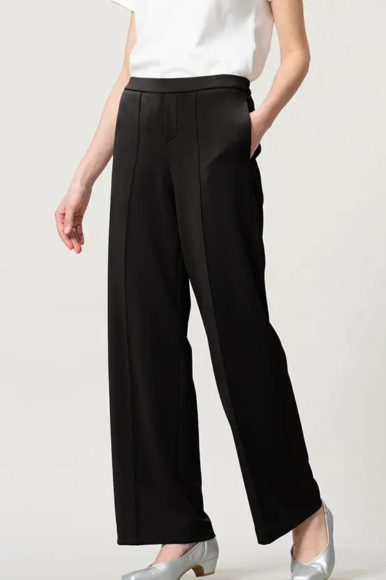 Space Material: Straight Wide Pants