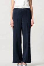 Space Material: Straight Wide Pants