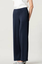 Space Material: Straight Wide Pants