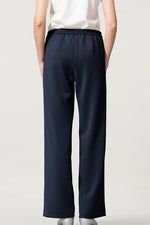 Space Material: Straight Wide Pants