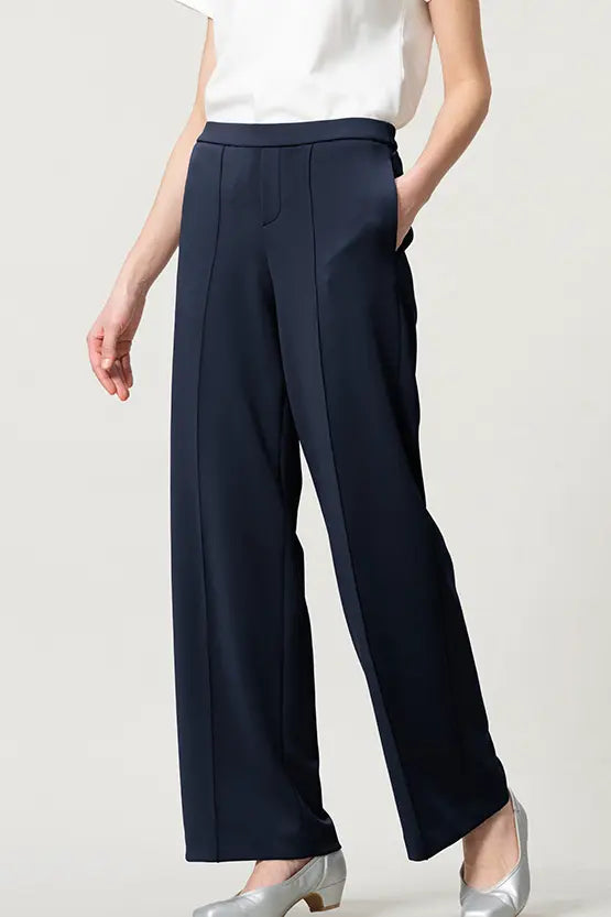 Space Material: Straight Wide Pants