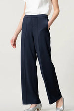 Space Material: Straight Wide Pants