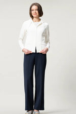 Space Material: Straight Wide Pants