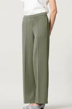 Space Material: Straight Wide Pants