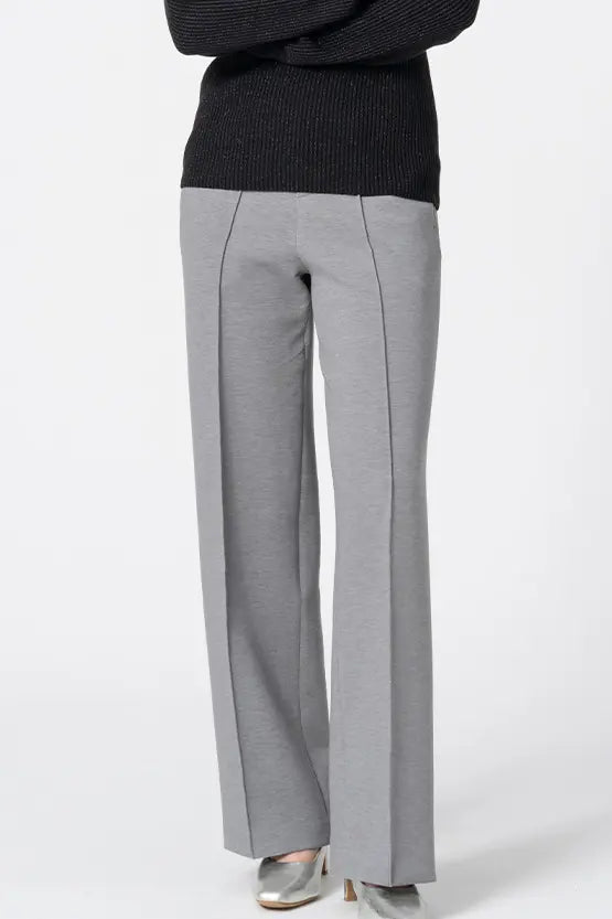 Marshmallow Tech: Straight Wide-Leg Pants