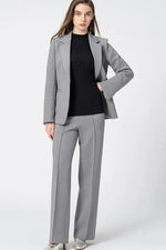 Marshmallow Tech: Straight Wide-Leg Pants