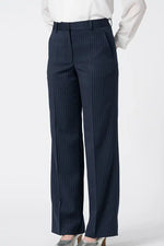 Active Warm Pinstripe: Straight Pants