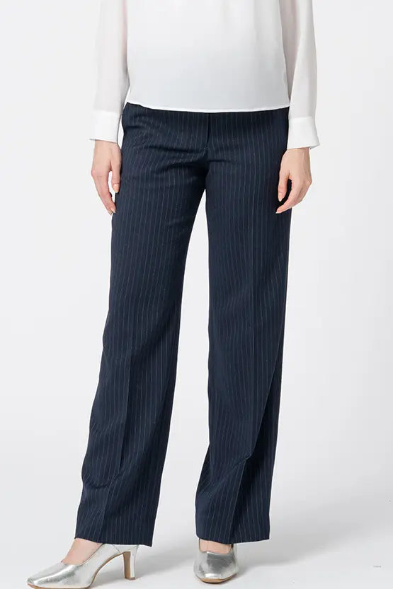 Active Warm Pinstripe: Straight Pants